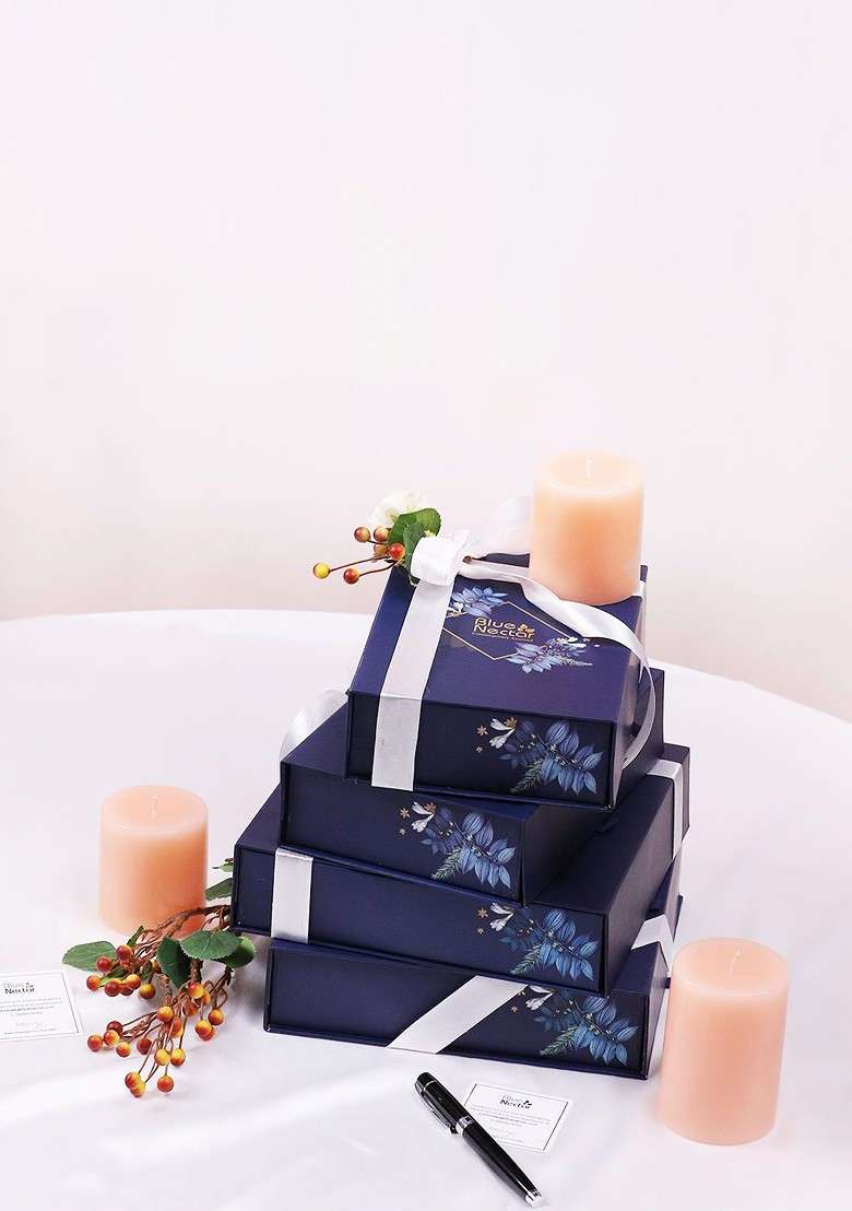Blue Nectar Set Of 3 Combo Gift Body Lotion Wash 100Ml 250Ml - Indya