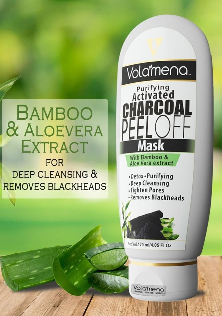Volamena Purifying Activated Charcoal Peel Off Face Mask For Detoxify Skin 120Ml