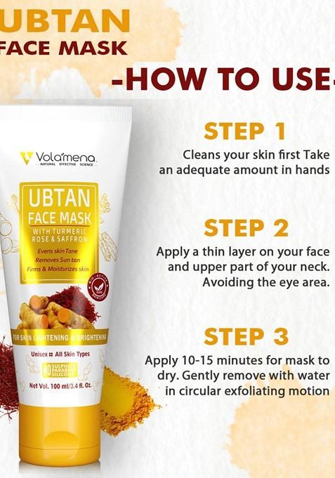 Volamena Ubtan Face Mask For Skin Brightening Lightening 100Ml