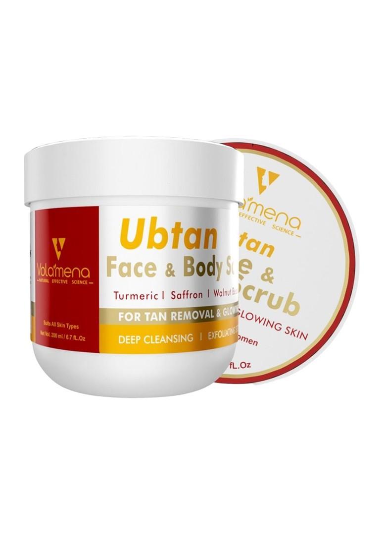 Volamena Ubtan Face Body Scrub For Tan Removal Glow 200 Ml