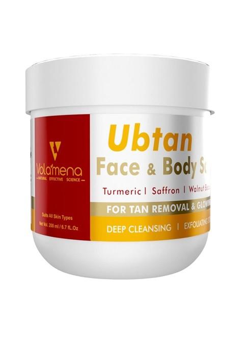 Volamena Ubtan Face Body Scrub For Tan Removal Glow 200 Ml