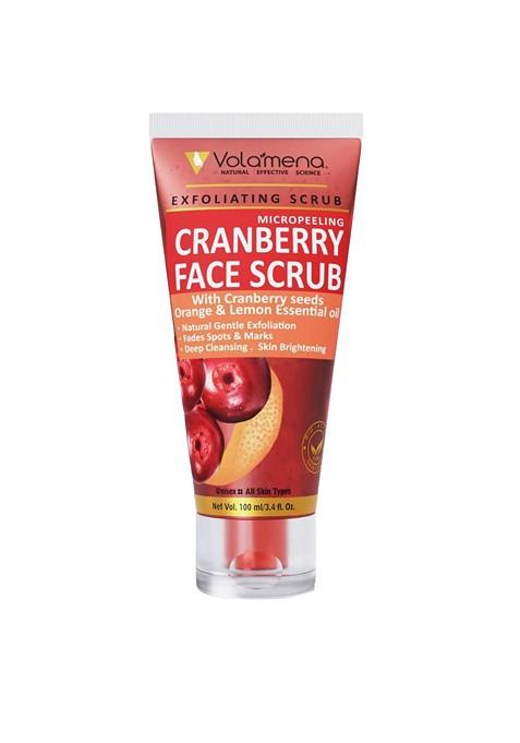 Volamena Exfoliating Micro Peeling Cranberry Face Scrub With Orange 100 Ml