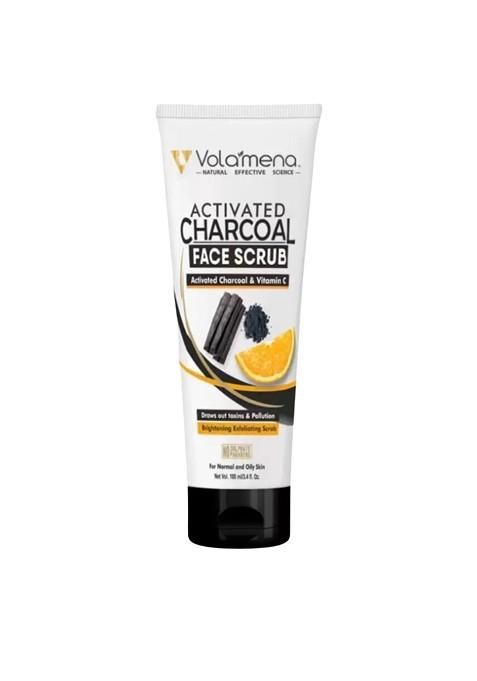 Volamena Activated Charcoal Face Scrub With Vitamin C 100 Ml