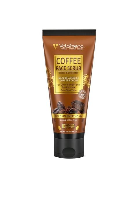 Volamena Coffee Dextox Exfoliates Face Scrub With Cocoa 100Ml