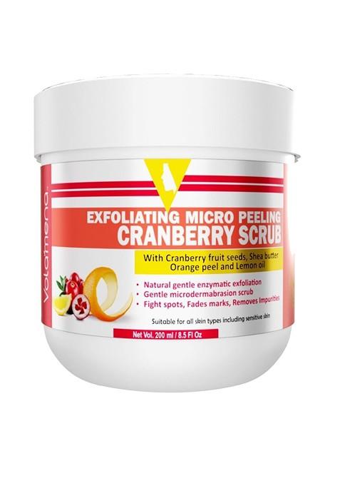 Volamena Exfoliating Micro Peeling Cranberry Face Scrub 200Ml