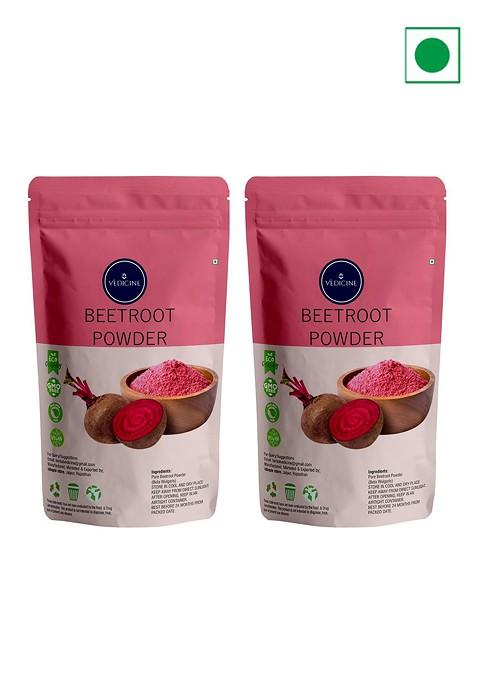 Vedicine Set Of 2 Beetroot Powder Face Pack 75 G Each