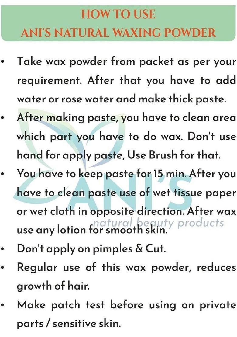 Ani'S Set Of 3 Rose Natural Waxing Powder For Men 100G Each