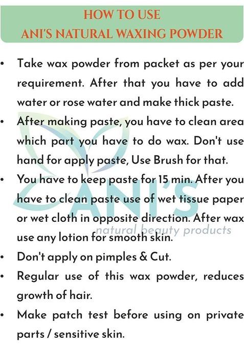 Ani'S Set Of 3 Rose Natural Waxing Powder For Men 100G Each