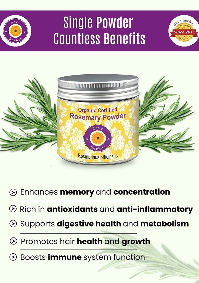 Deve Herbes Pure Rosemary Powder For Hydrating Skin 100G
