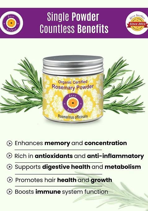 Deve Herbes Pure Rosemary Powder For Hydrating Skin 100G
