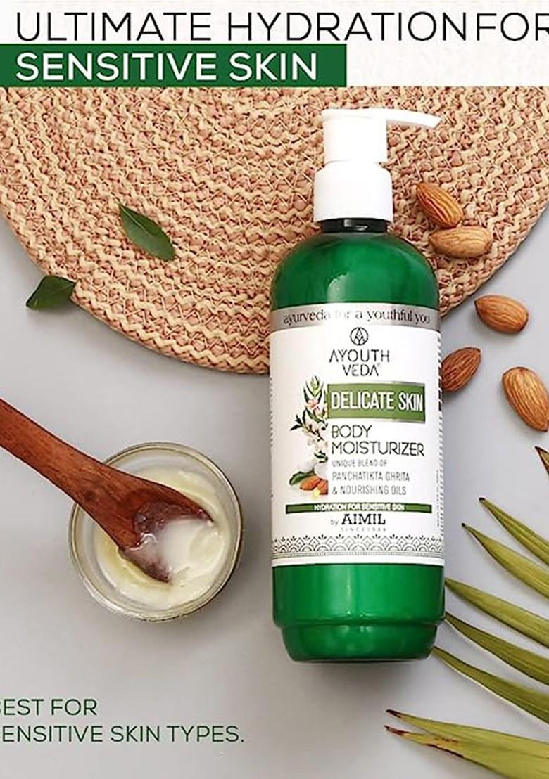 Ayouthveda Delicate Skin Moisturising Body Lotion For Sensitive 300 Ml