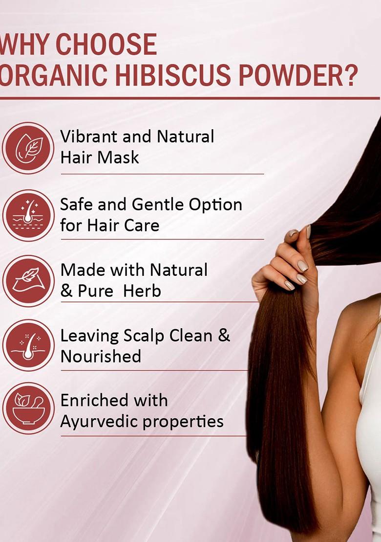 7Daysnatural Natural Herbal Hibiscus Powder For Hair Face 200 G