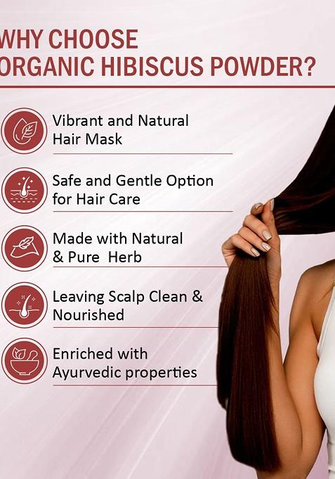 7Daysnatural Natural Herbal Hibiscus Powder For Hair Face 200 G