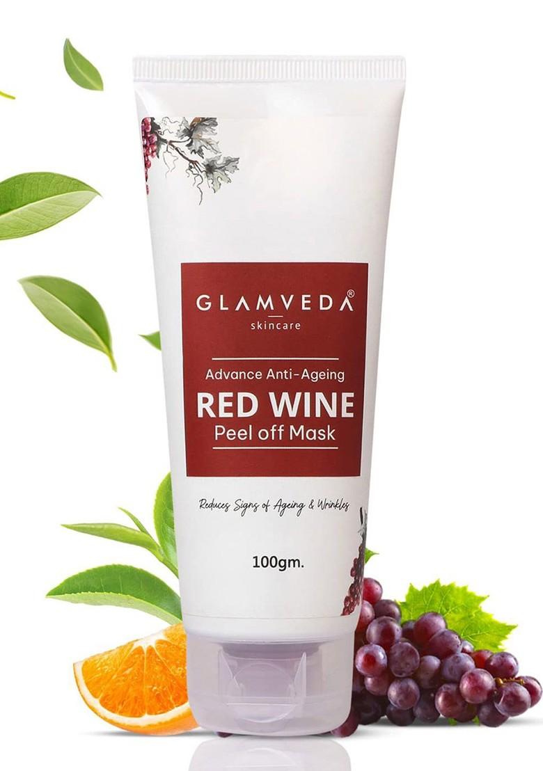 Glamveda Red Wine Advance Anti Ageing Peel Off Mask 100G