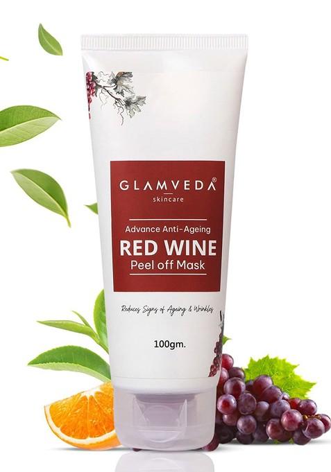 Glamveda Red Wine Advance Anti Ageing Peel Off Mask 100G