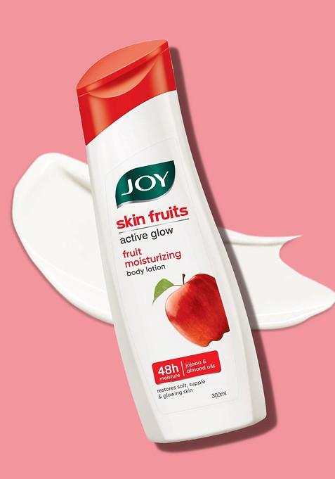 Joy Skin Fruits Body Lotion With Almond Oil Jojoba Apple Extracts 300Ml