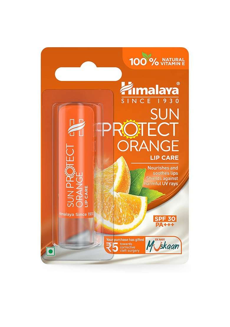 Himalaya Spf 30 Sun Protect Orange Lip Care 4 5 G - Indya