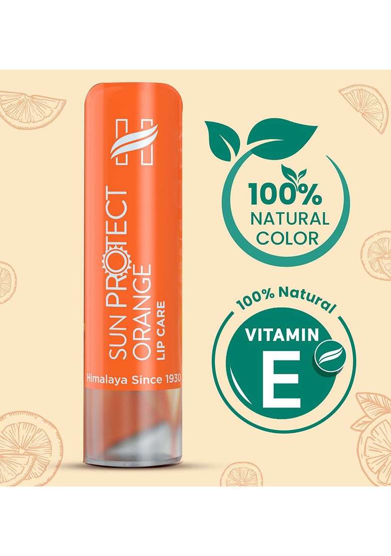 Himalaya Spf 30 Sun Protect Orange Lip Care 4 5 G - Indya