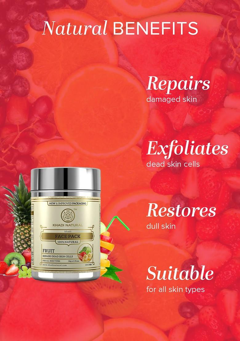 Khadi Natural Fruit Face Pack To Revitalize Skin 50 G