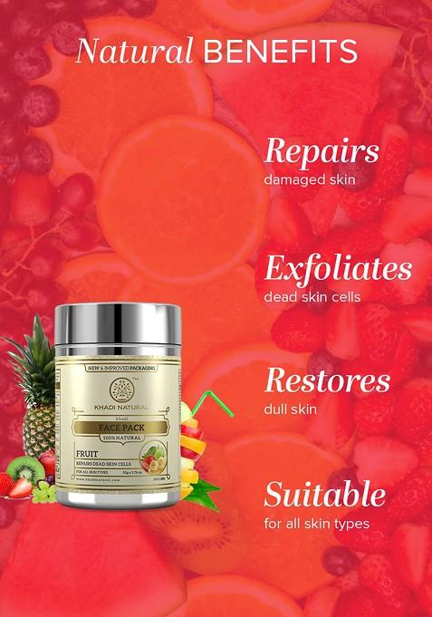 Khadi Natural Fruit Face Pack To Revitalize Skin 50 G