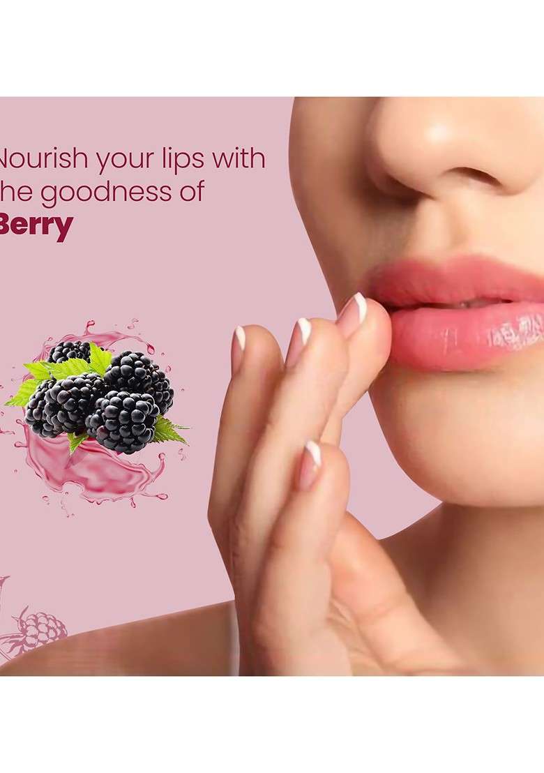 Himalaya Lip Care For Glossy Soft Moisturized Lips 4 5 G Berry Shine - Indya
