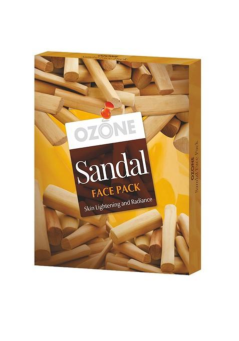 Ozone Set Of 10 Sandal Face Pack 25 G Each