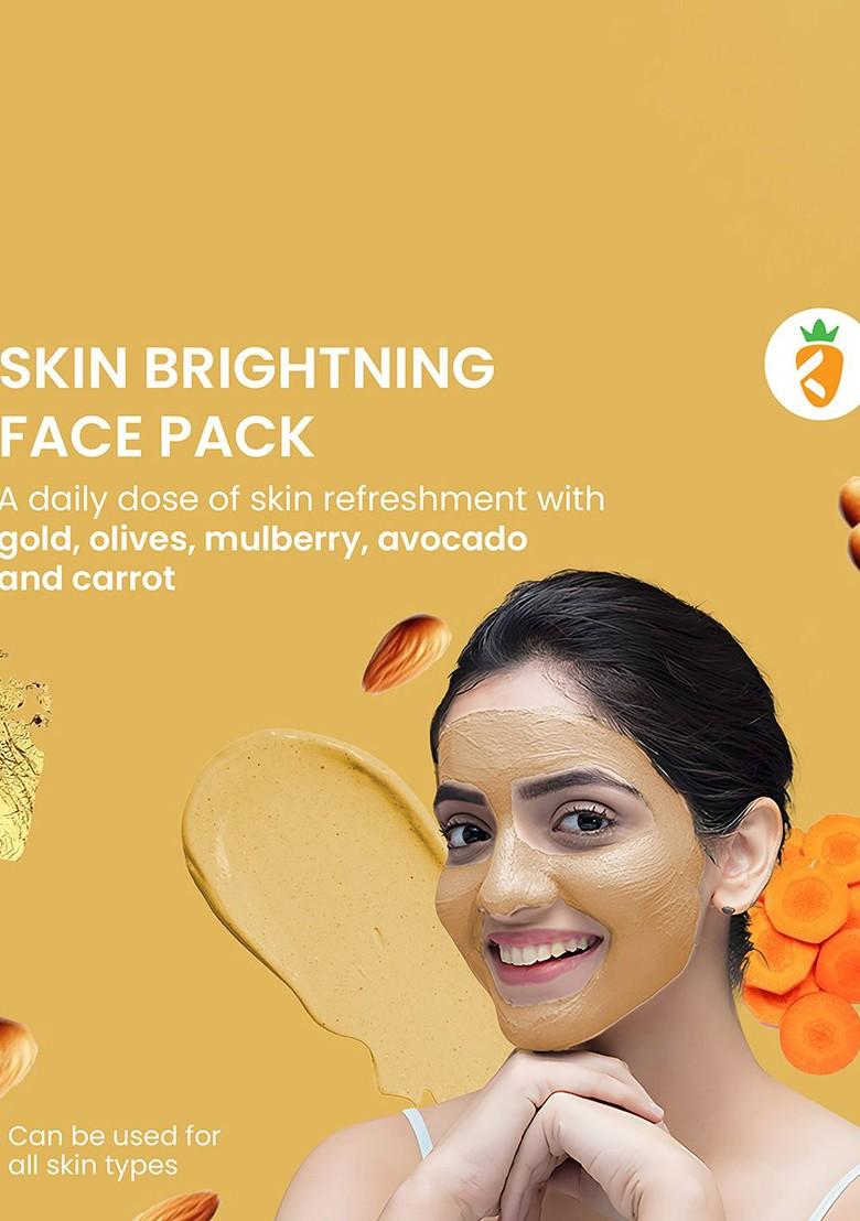 Karrot Natural Skincare 24K Gold Face Pack For Glow Skin Brightening 100G