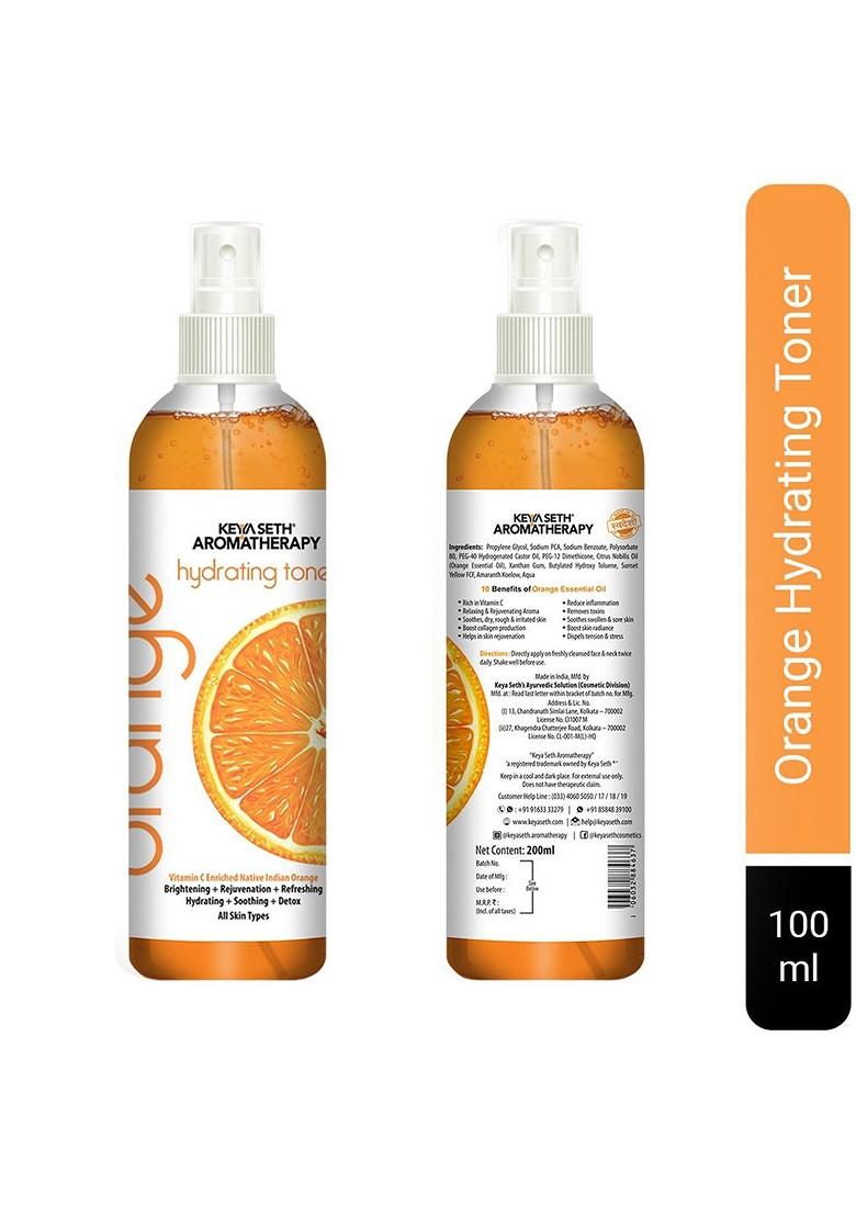 Keya Seth Aromatherapy Set Of 2 Skin Hydrating Orange Toner For Brightening 200Ml Each