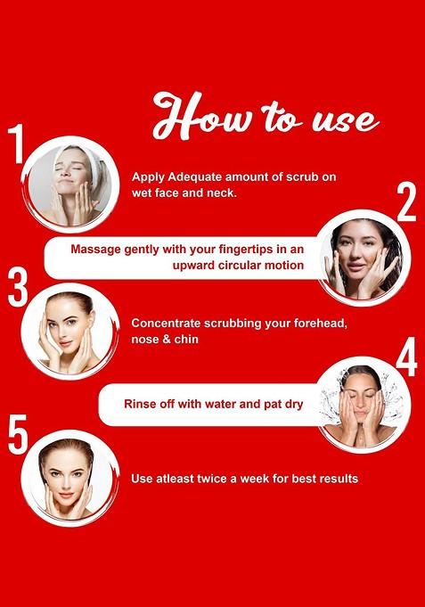 Pink Root Apple Cider Vinegar Face Body Scrub For Exfoliating Detoxifying 100G