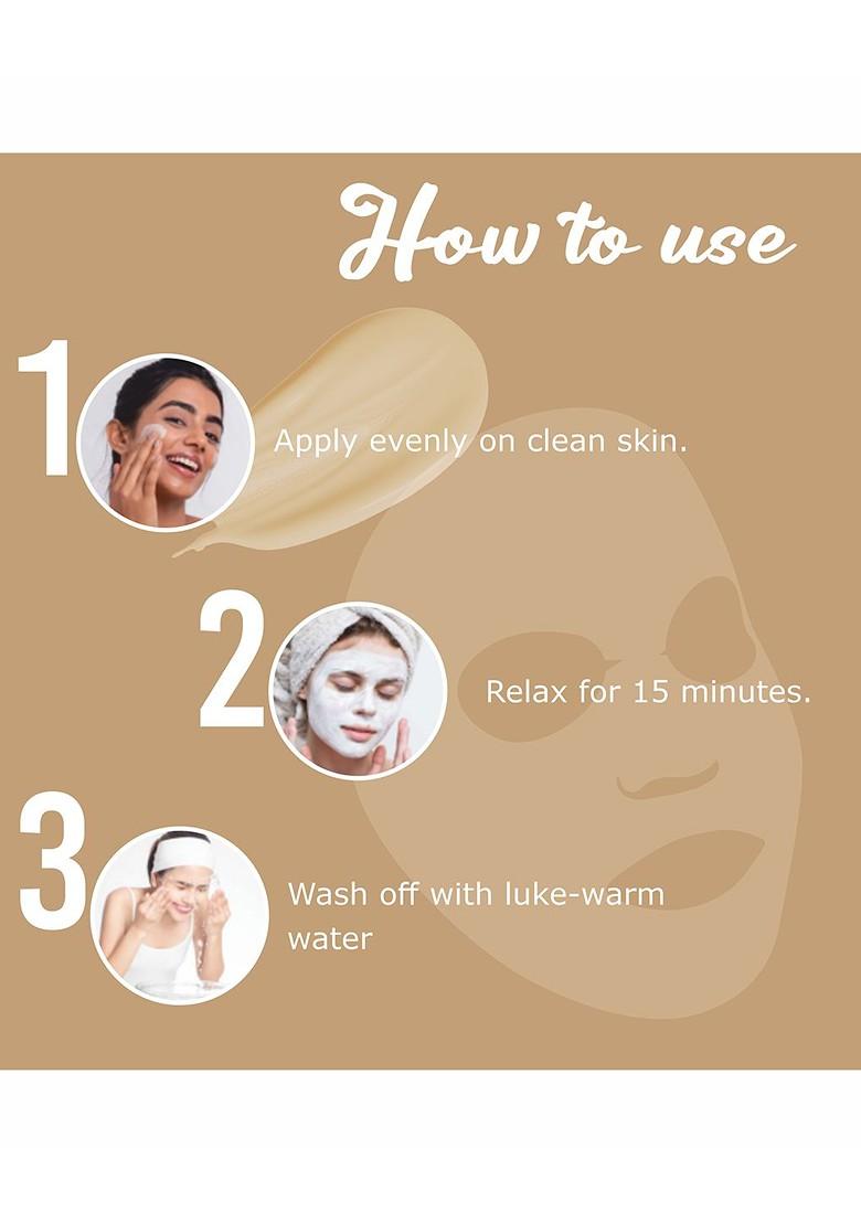 Pink Root Multani Mitti Mud Facial Mask With Sandal Turmeric Extract 100G