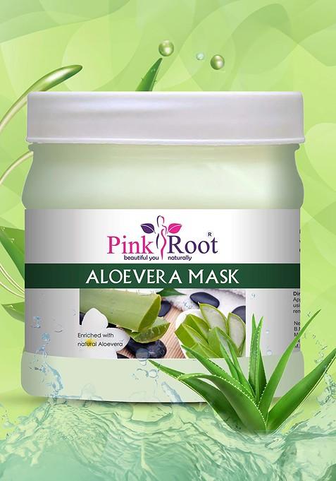 Pink Root Aloevera Mask With Natural 500 Ml