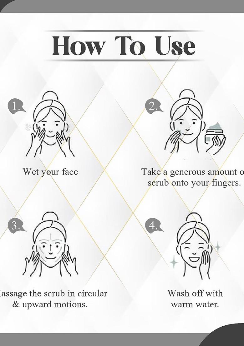 Kuraiy Exfoliating Deep Cleansing Charcoal Face Scrub 100 G