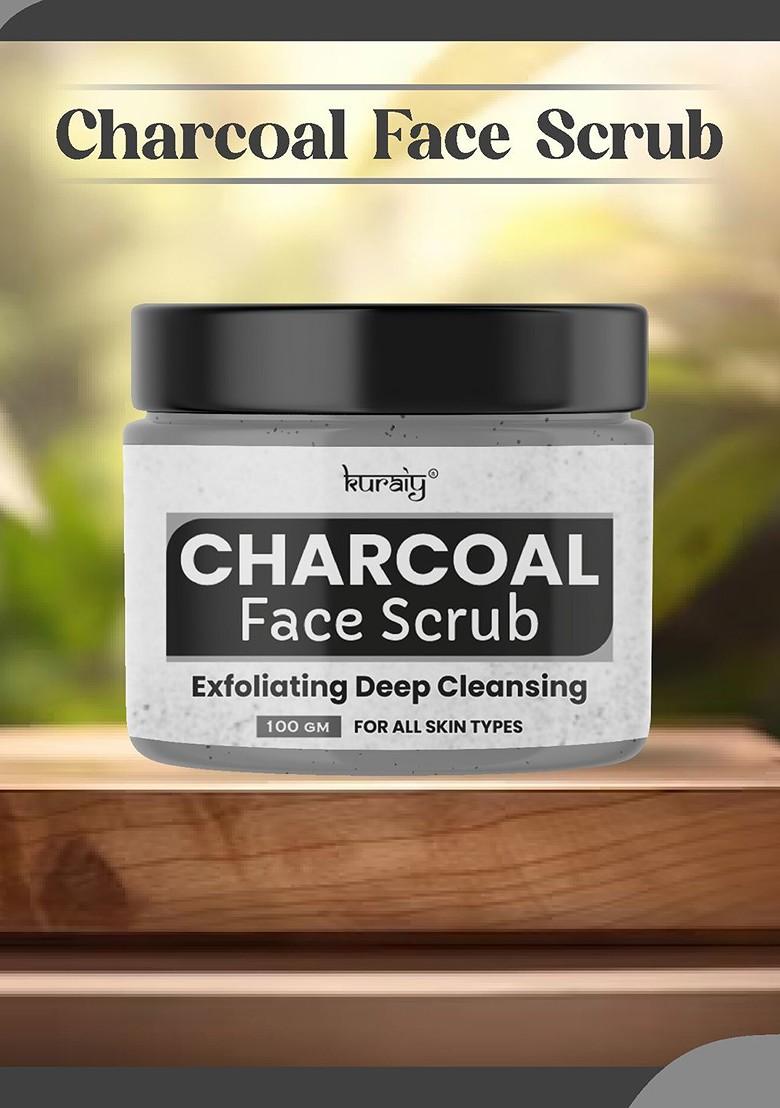 Kuraiy Exfoliating Deep Cleansing Charcoal Face Scrub 100 G
