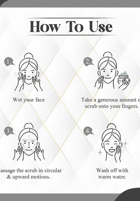 Kuraiy Exfoliating Deep Cleansing Charcoal Face Scrub 100 G