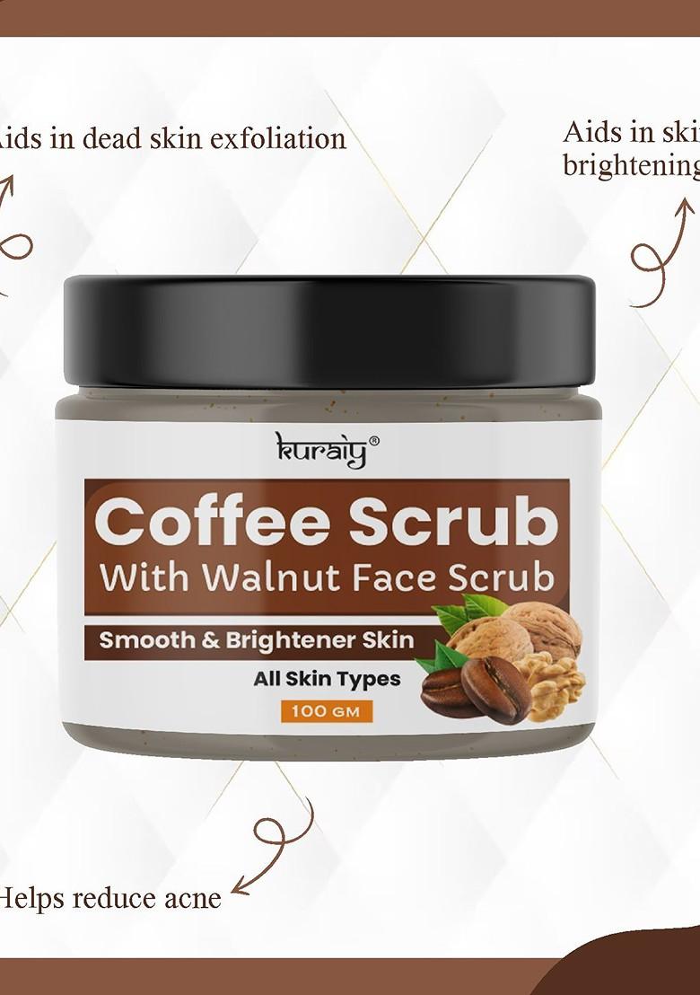 Kuraiy Coffee Walnut Face Scrub 100G