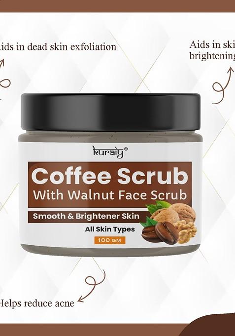 Kuraiy Coffee Walnut Face Scrub 100G