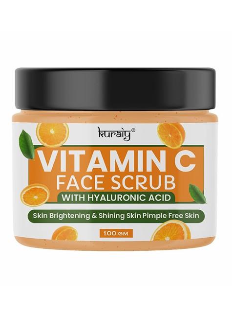 Kuraiy Set Of 2 Vitamin C With Hyaluronic Acid Face Scrub 100Gm Each