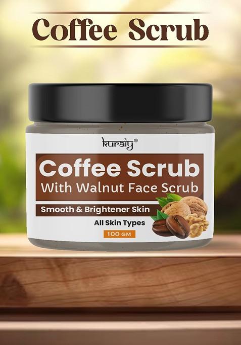 Kuraiy Set Of 2 Coffee Scrub With Walnut 100G Each