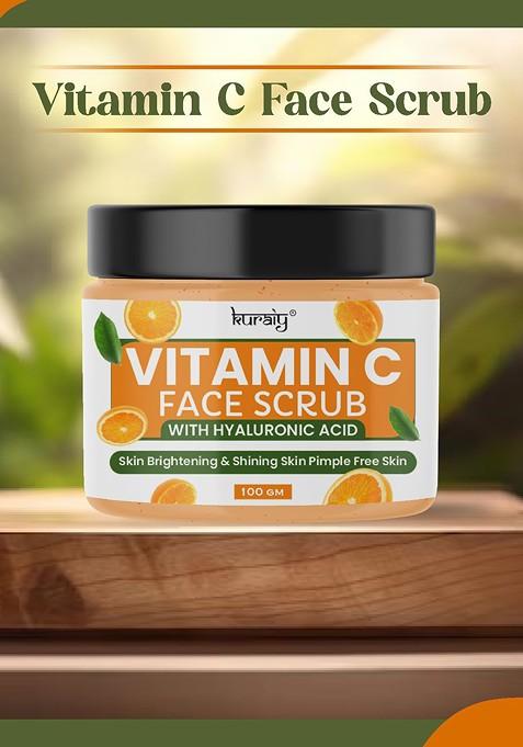 Kuraiy Vitamin C Face Scrub With Hyaluronic Acid 100 G