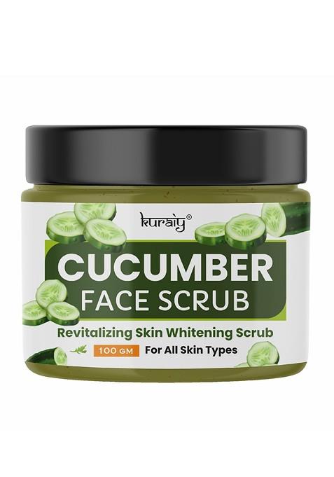 Kuraiy Revitalizing Skin Whitening Cucumber Face Scrub 100 G