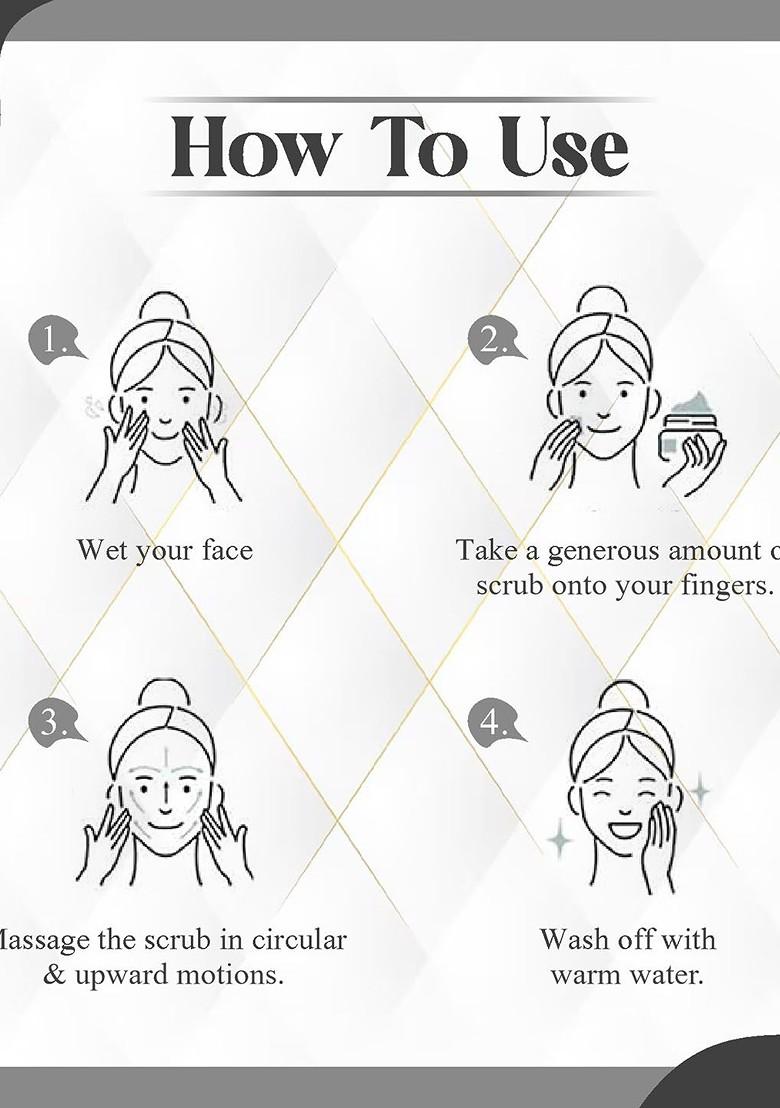 Kuraiy Exfoliating Deep Cleansing Charcoal Face Scrub 100 G