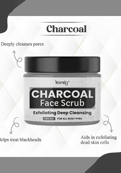 Kuraiy Exfoliating Deep Cleansing Charcoal Face Scrub 100 G