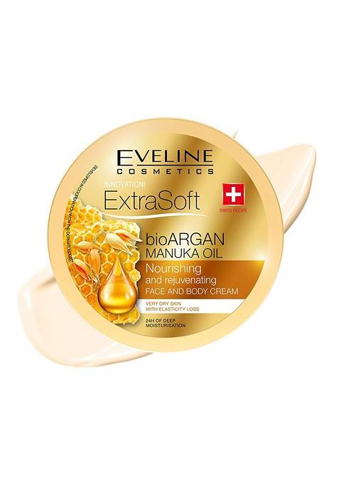 Eveline Cosmetics Extra Soft Bio Argan Maunka Oil Face Body Cream 175Ml