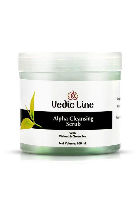 Vedicline Alpha Cleansing Face Scrub With Walnut Green Tea 100 Ml
