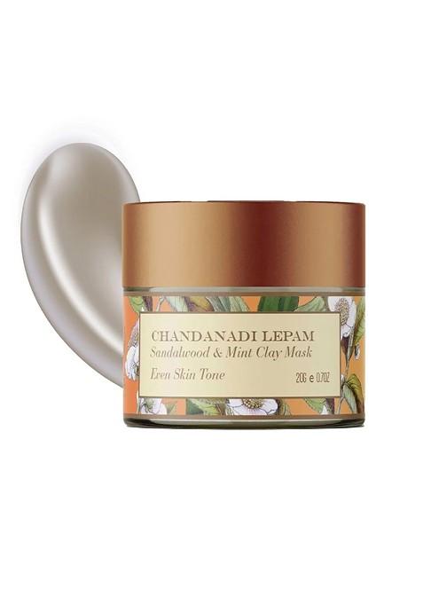 Ohria Ayurveda Chandanadi Lepam Sandalwood Mint Clay Mask For Even Skin Tone 20G