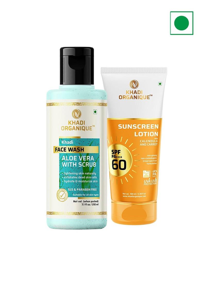 Khadi Organique Aloe Vera Face Wash Spf 60 Sunscreen