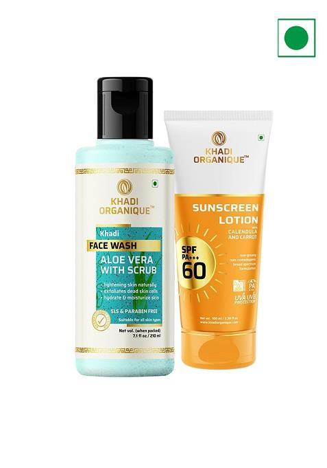 Khadi Organique Aloe Vera Face Wash Spf 60 Sunscreen