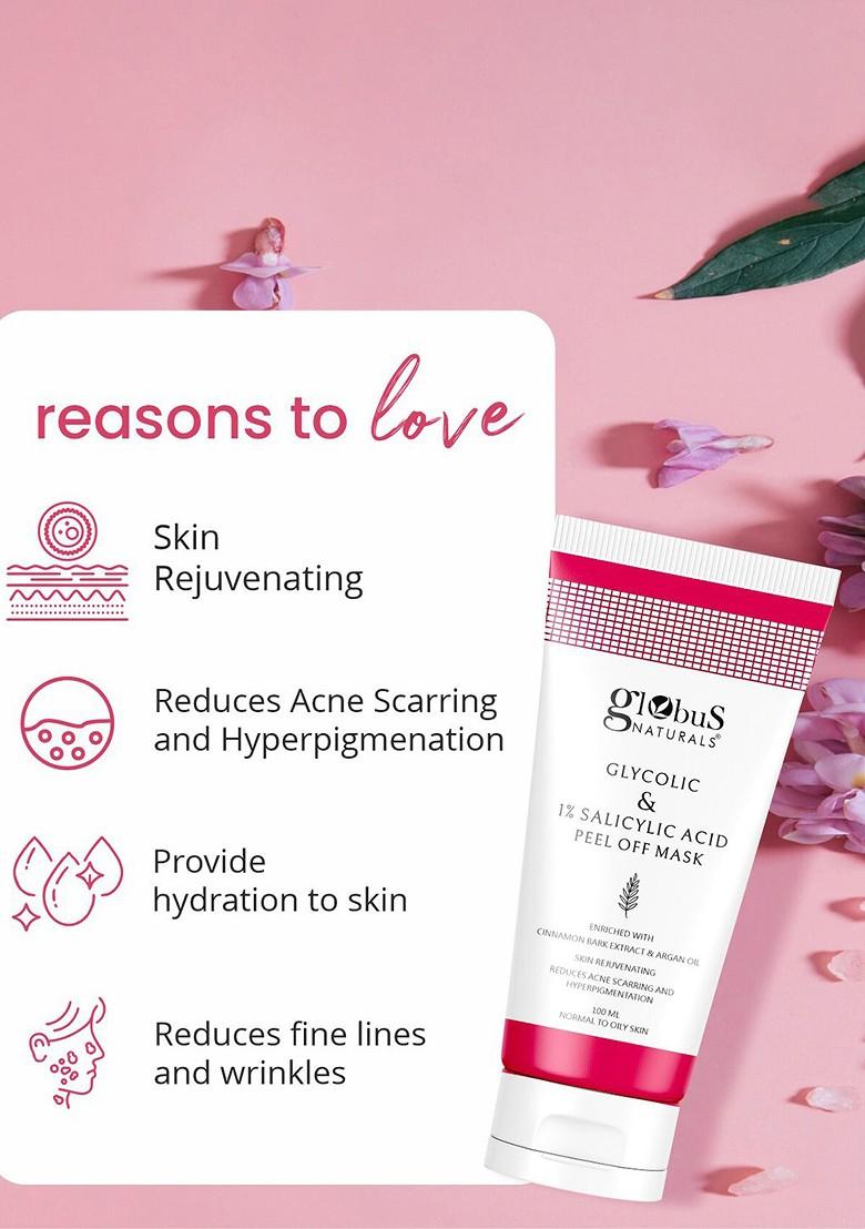 Globus Naturals Glycolic Salicylic Acid Skin Care Combo For Normal Oily