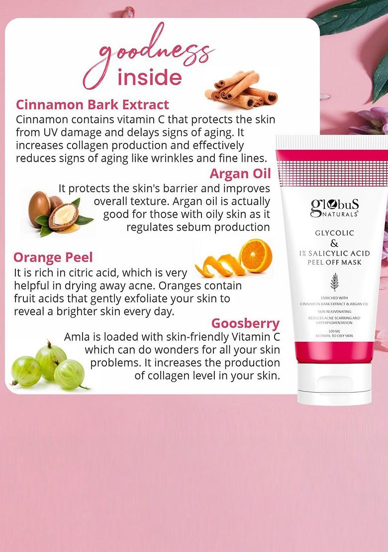 Globus Naturals Glycolic Salicylic Acid Skin Care Combo For Normal Oily