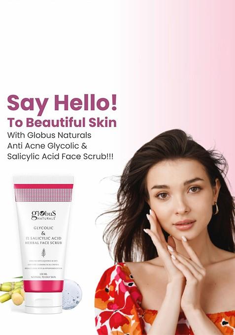 Globus Naturals Glycolic Salicylic Acid Skin Care Combo For Normal Oily